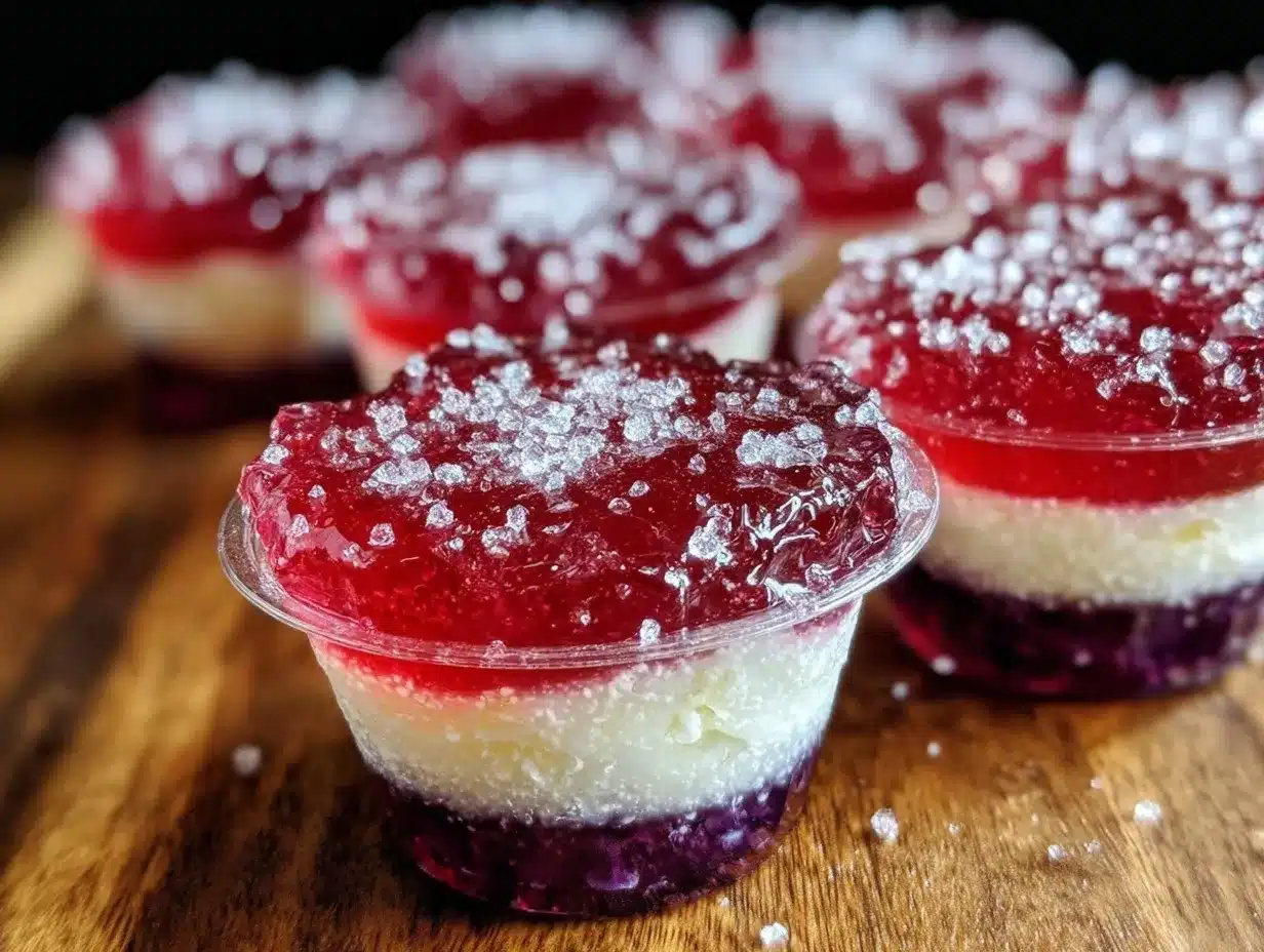patriotic layered jello shots preparation steps