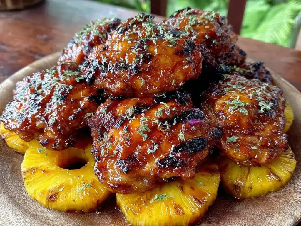 pineapple teriyaki chicken thighs - featured image
