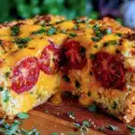 savory southern tomato pie - featured image