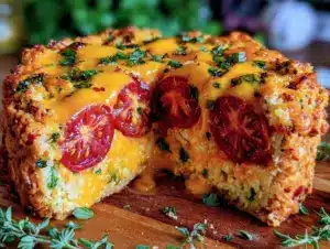 savory southern tomato pie - featured image