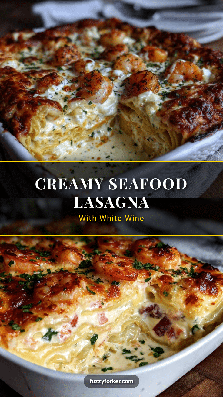 seafood lasagna with white wine cream sauce recipe