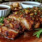 slow cooker honey garlic pork tenderloin - featured image