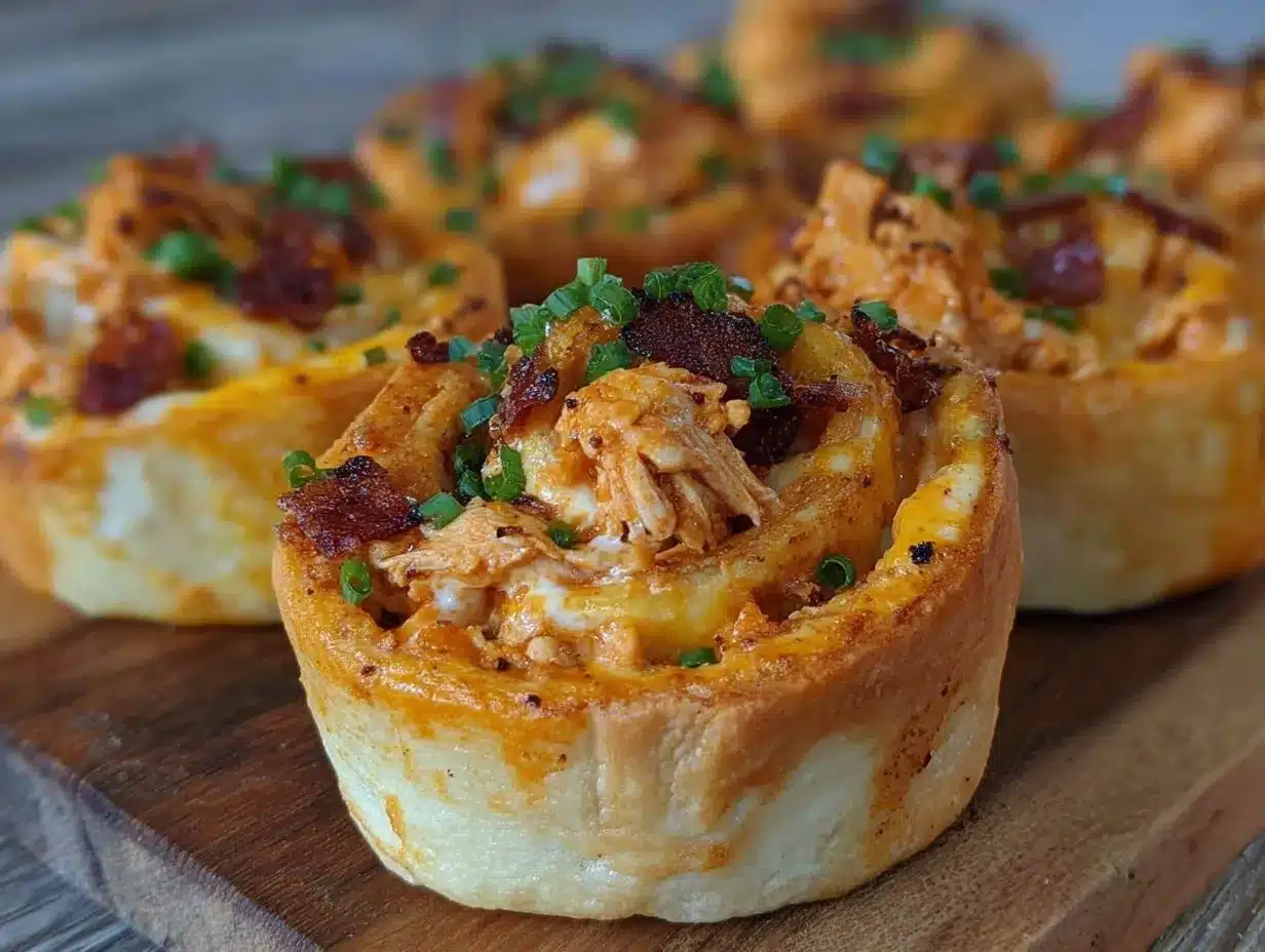 spicy buffalo chicken pinwheels preparation steps