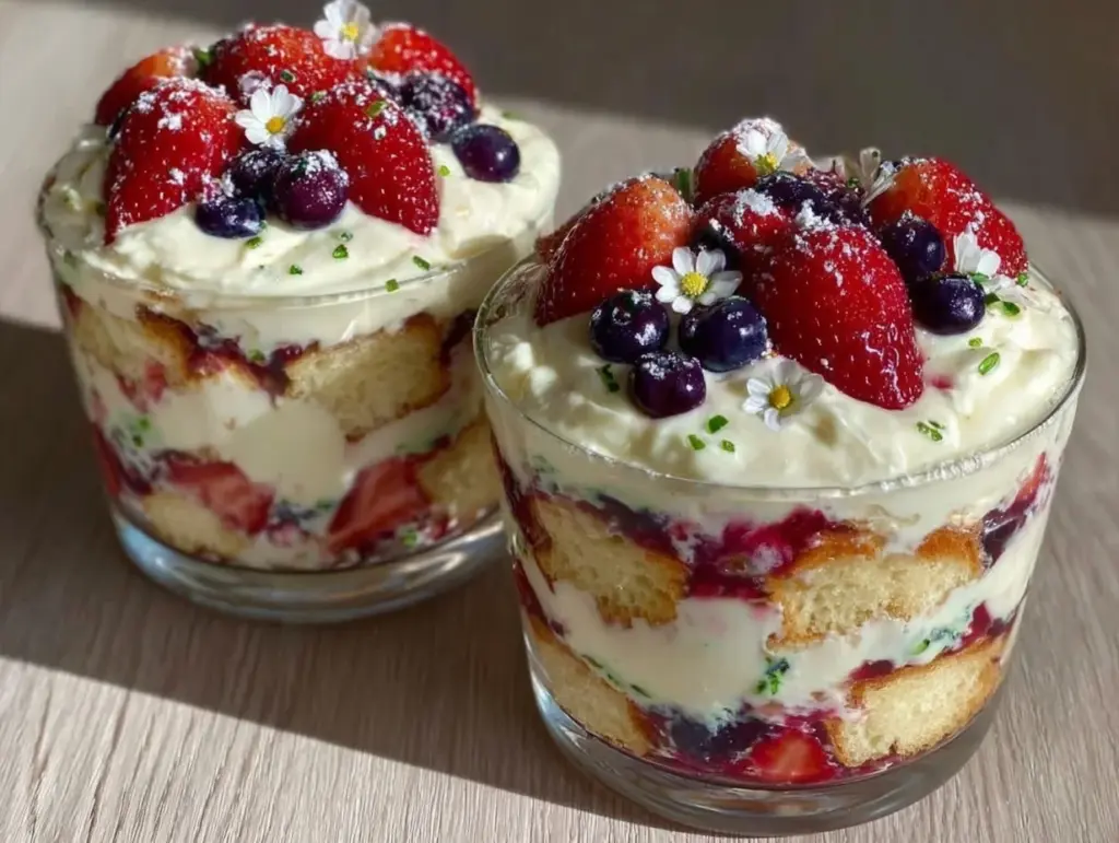 star-spangled berry trifle - featured image