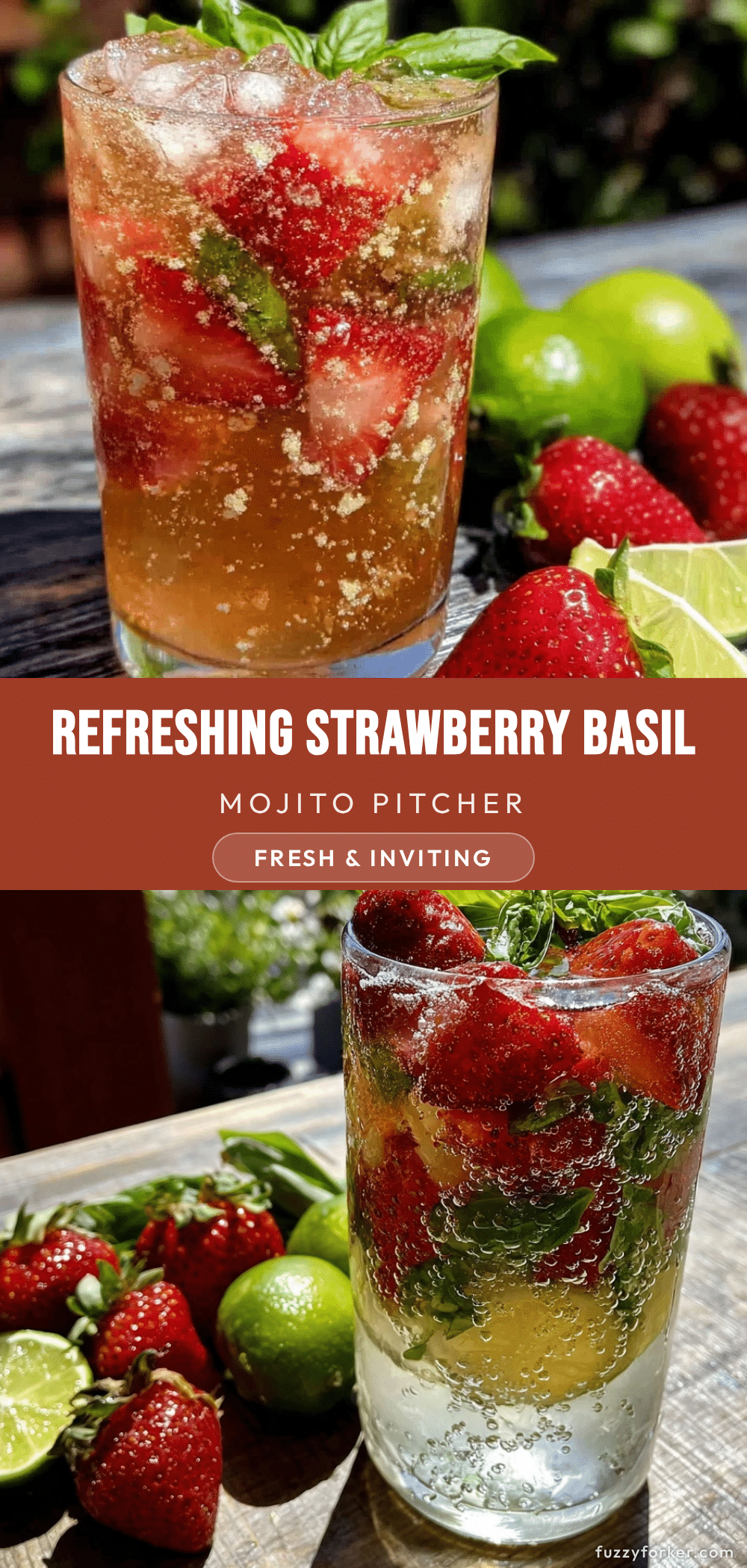 strawberry basil mojito pitcher recipe