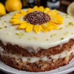 sunflower lemon cake - featured image