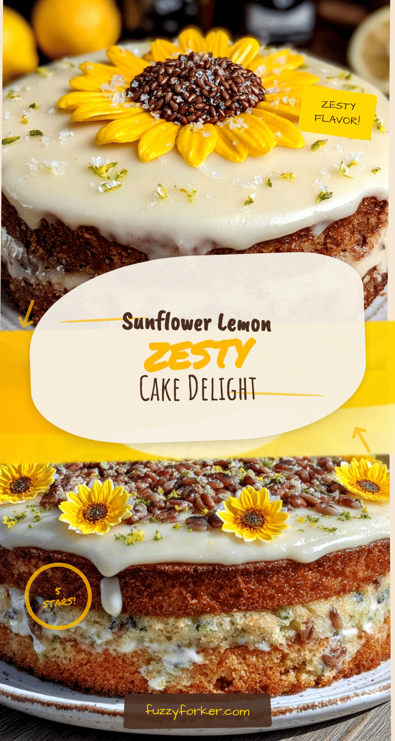 sunflower lemon cake recipe