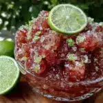 watermelon lime granita - featured image