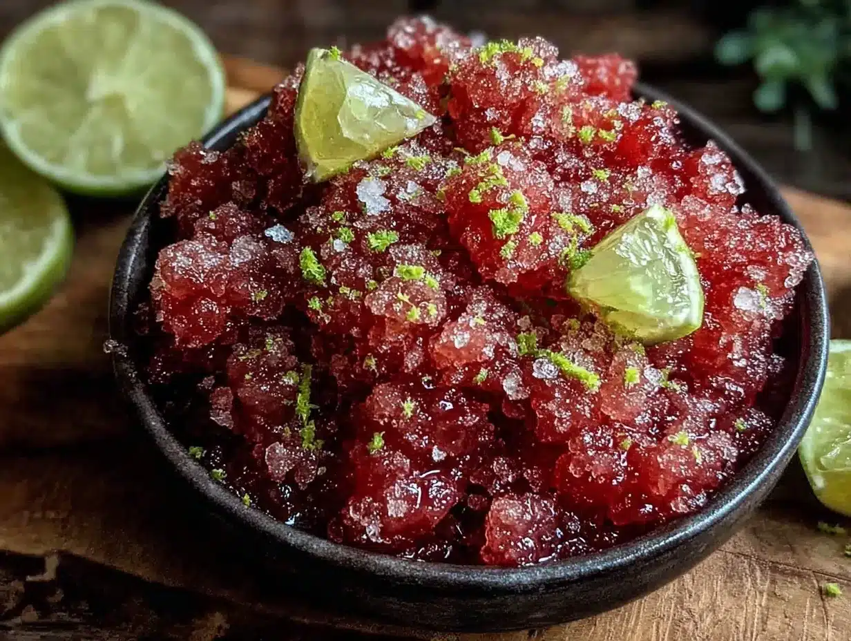 watermelon lime granita preparation steps