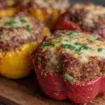 baked stuffed bell peppers - featured image