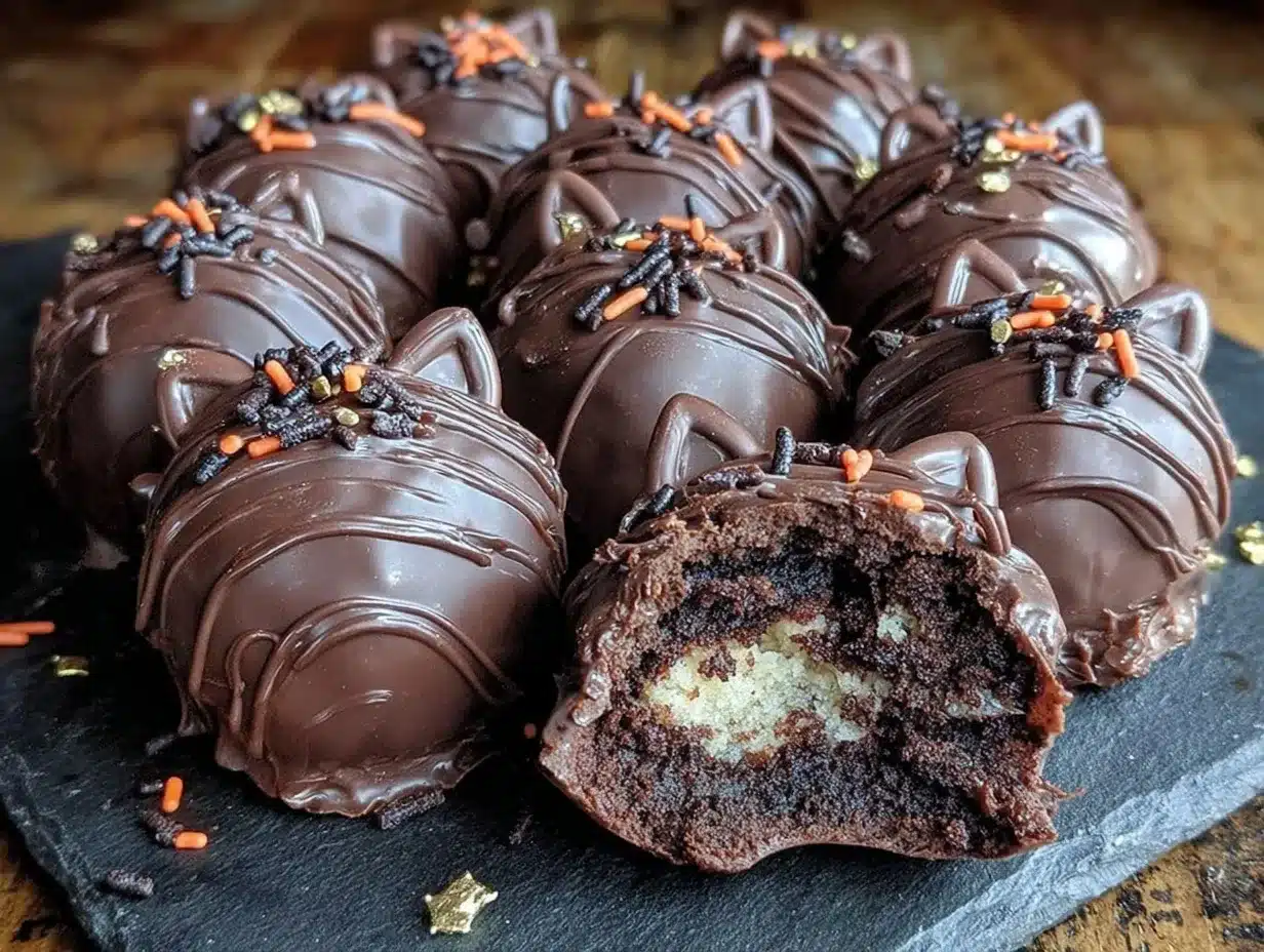 black cat oreo truffles preparation steps