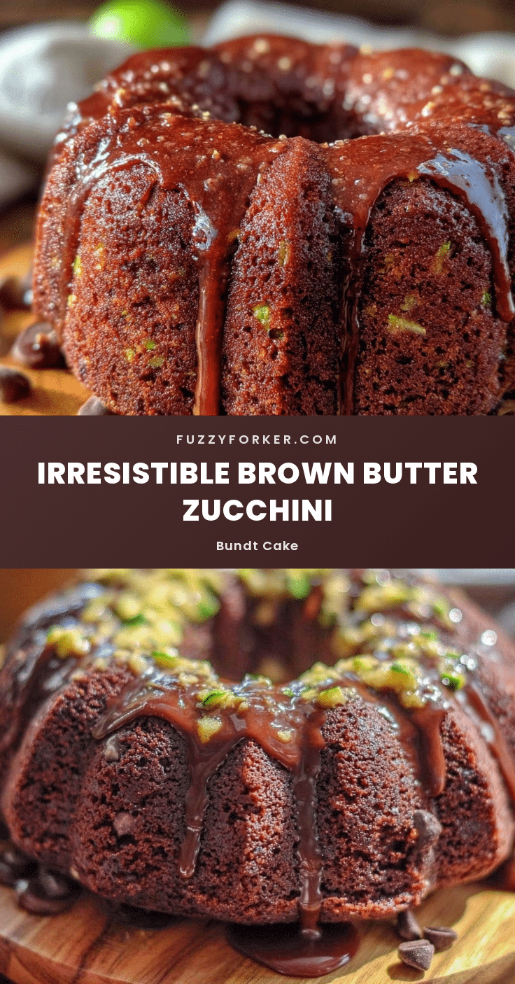 brown butter chocolate zucchini bundt cake recipe