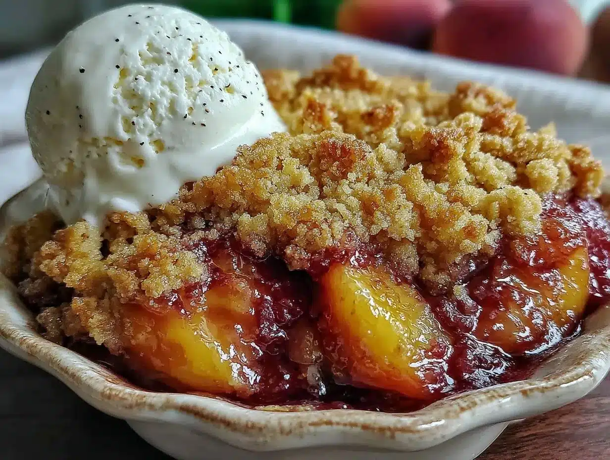 brown butter peach cobbler preparation steps