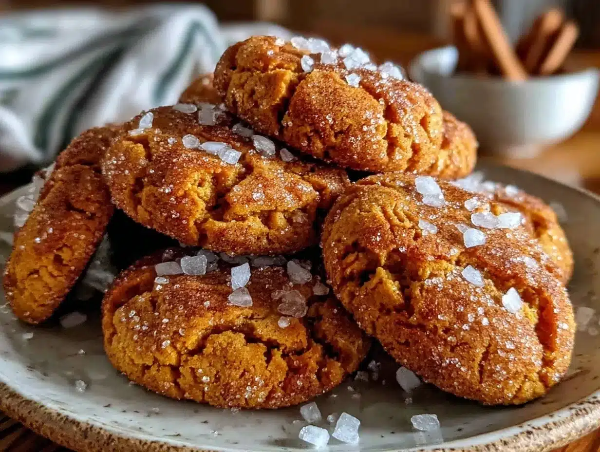 brown butter pumpkin snickerdoodle cookies preparation steps