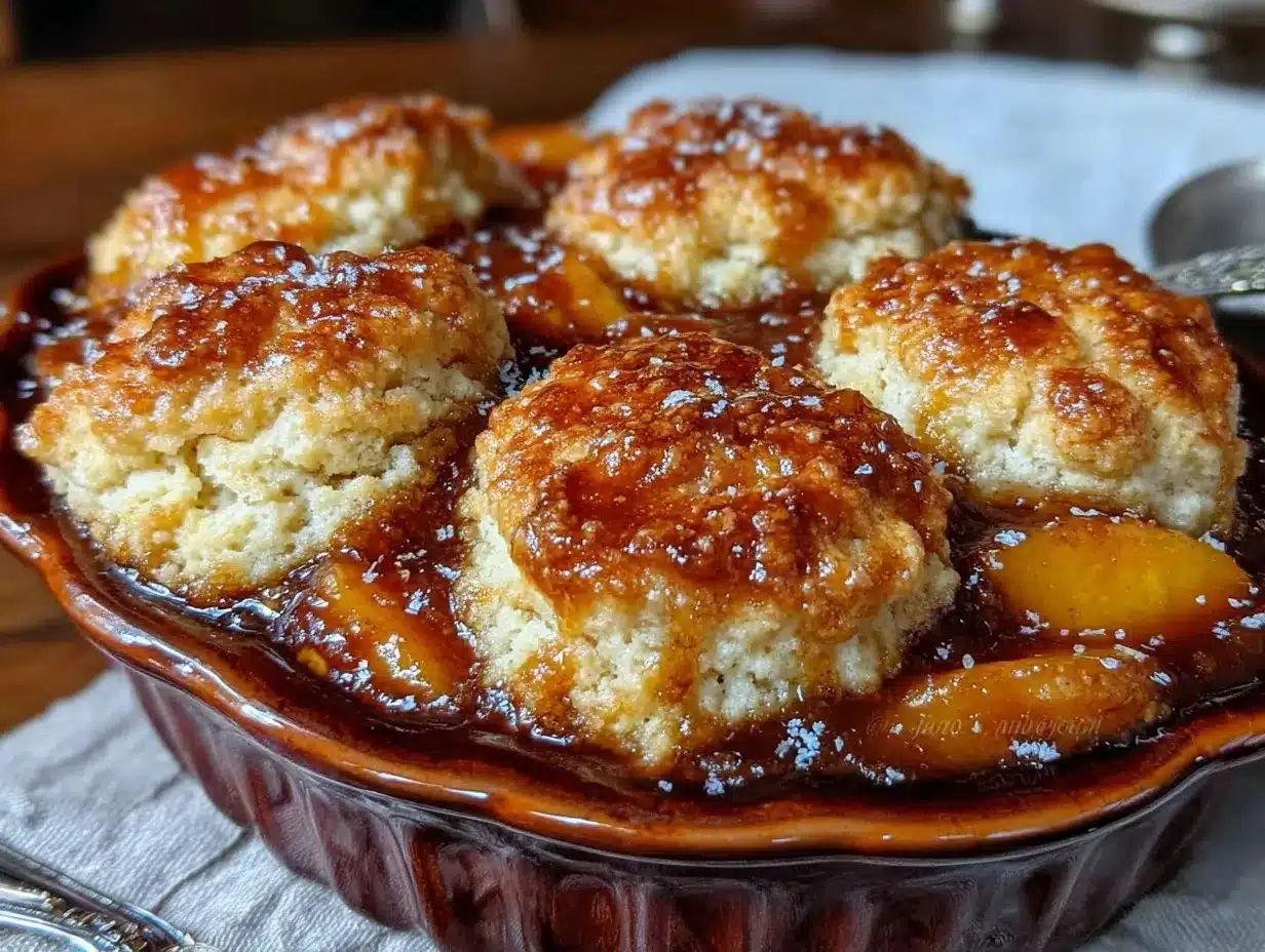brown sugar peach cobbler preparation steps