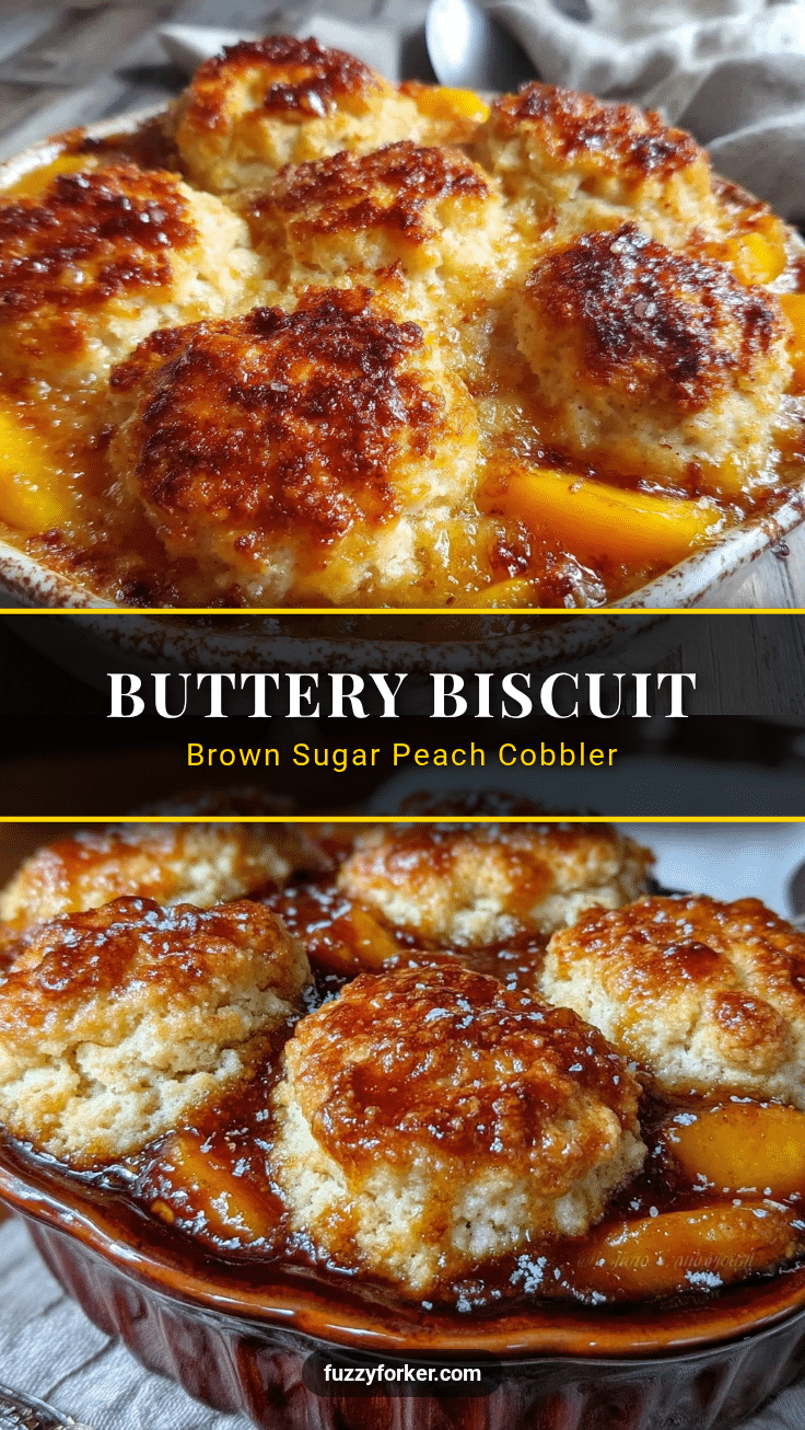 brown sugar peach cobbler recipe