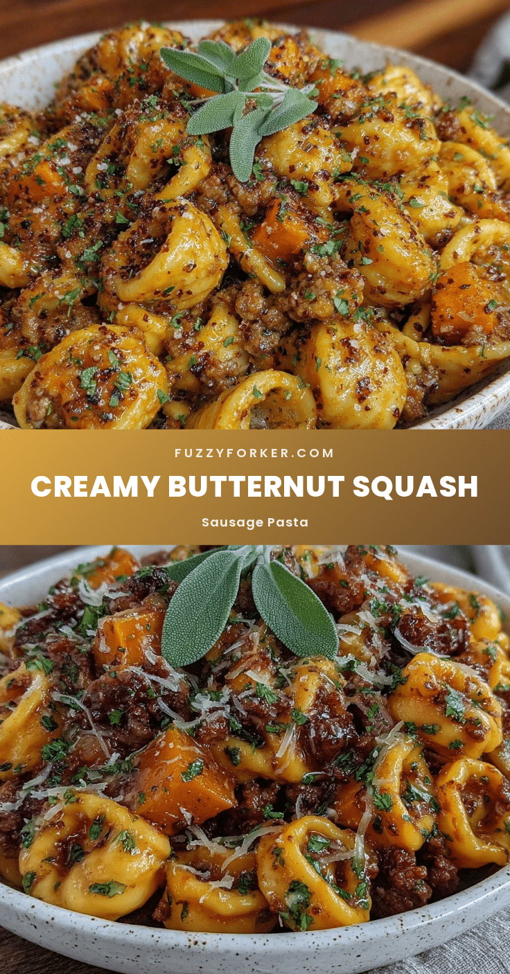 butternut squash sausage pasta recipe