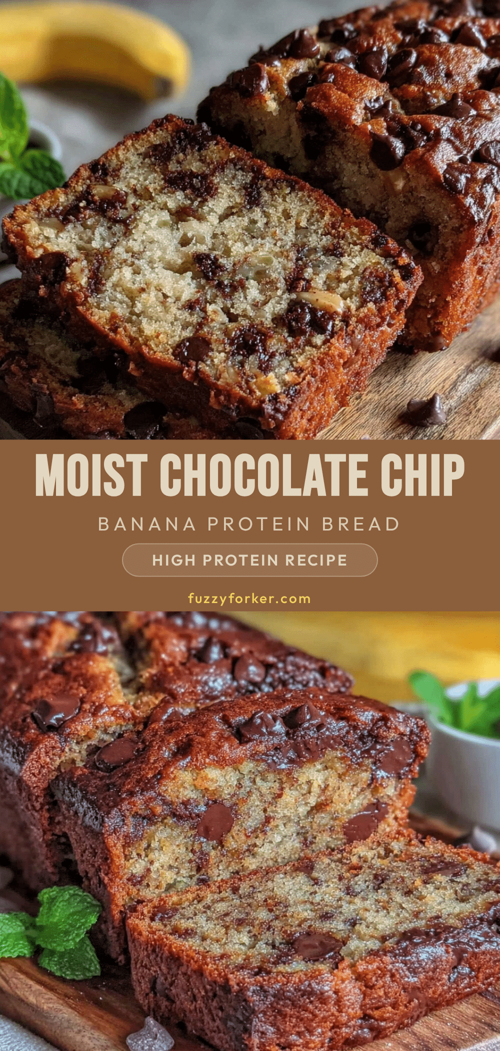 chocolate chip banana protein bread recipe