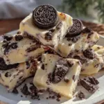 creamy cookies and cream frozen yogurt bark - featured image