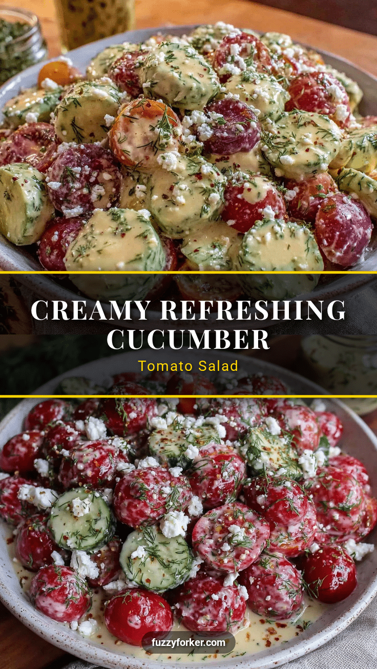 creamy cucumber tomato salad recipe