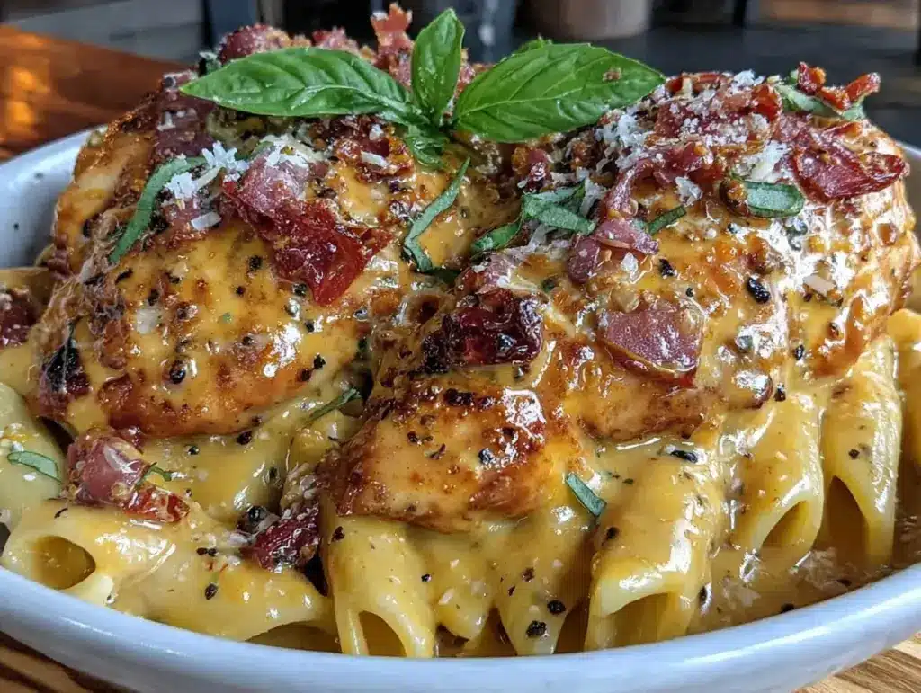 creamy marry me chicken pasta - featured image