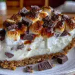 creamy no-bake s’mores cheesecake - featured image