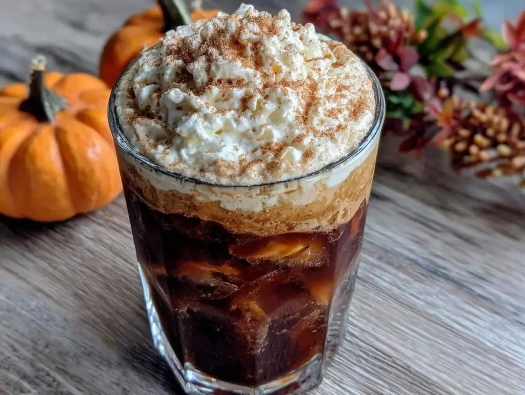 creamy pumpkin cold brew coffee - featured image