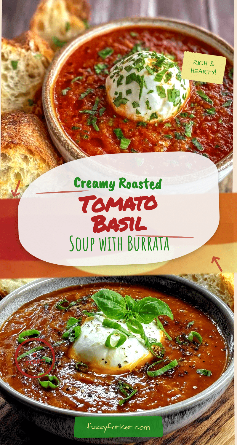 creamy roasted tomato basil soup recipe