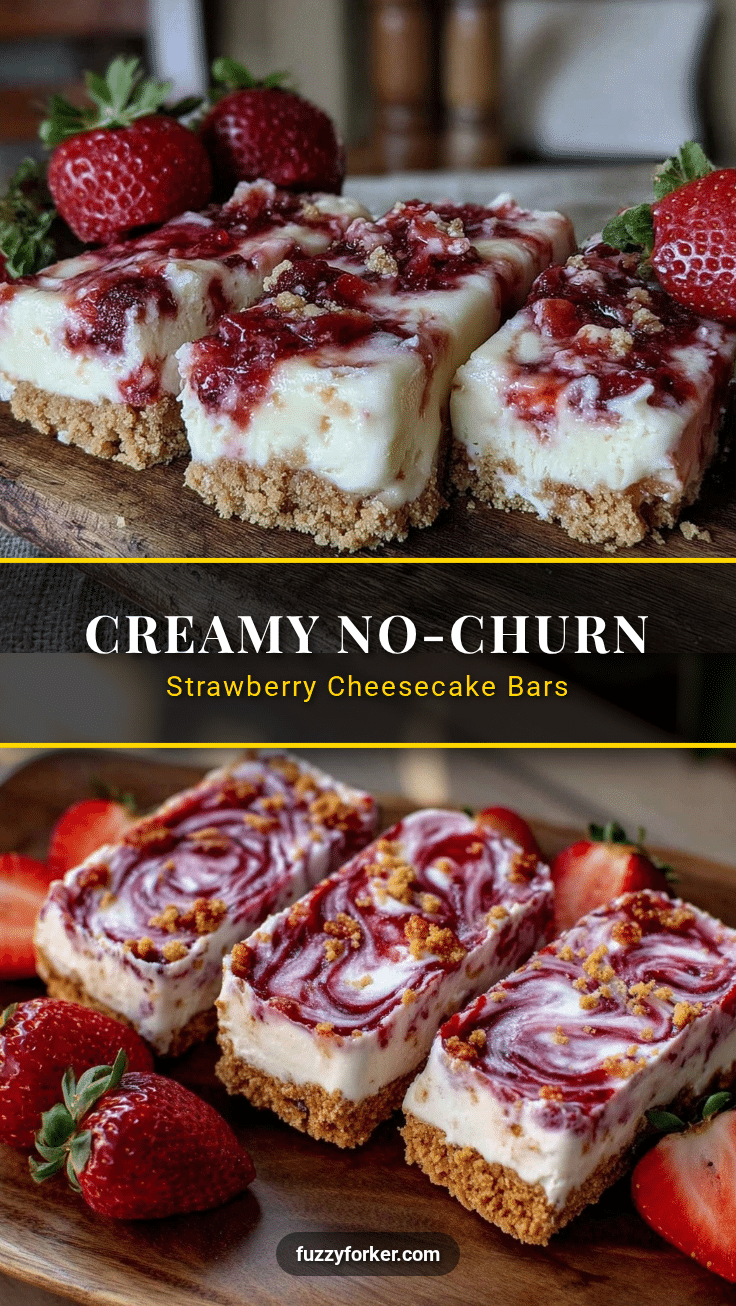 creamy strawberry cheesecake ice cream bars recipe