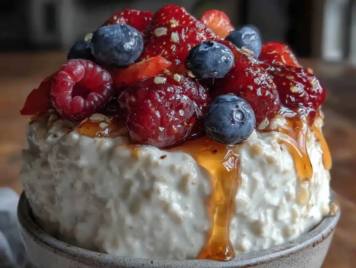 creamy viral cottage cheese overnight oats preparation steps