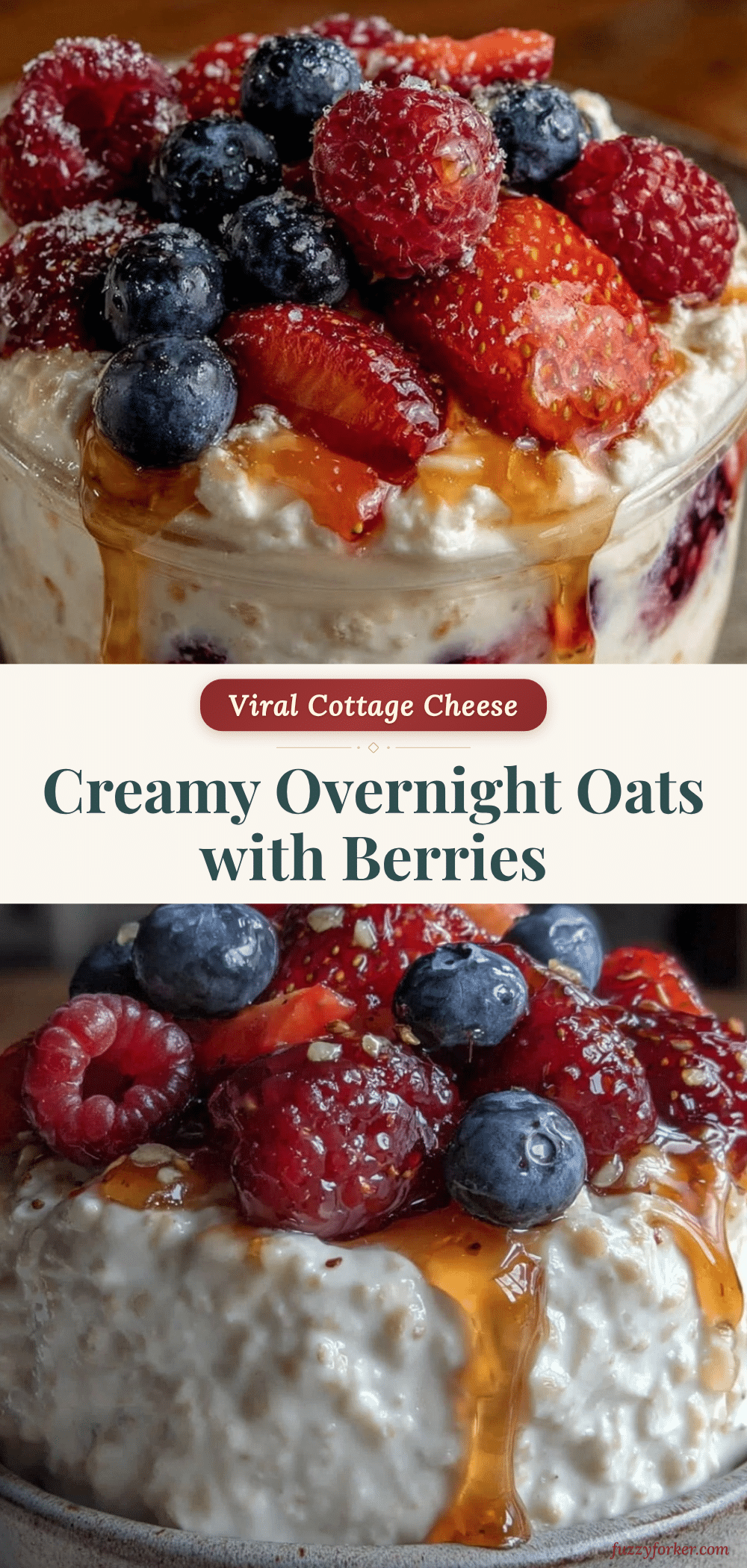 creamy viral cottage cheese overnight oats recipe