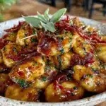 crispy baked gnocchi - featured image