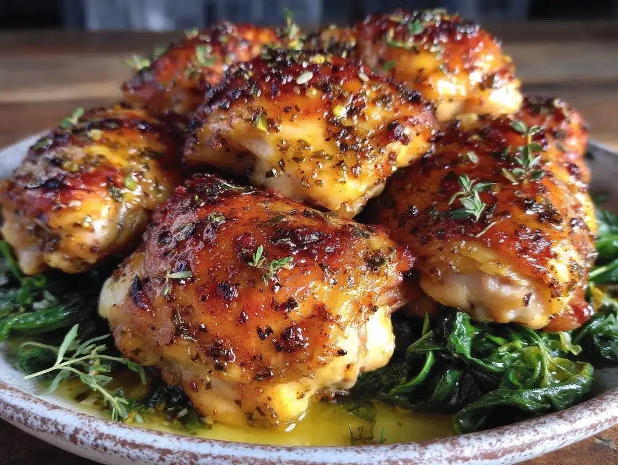 crispy baked tuscan chicken thighs preparation steps