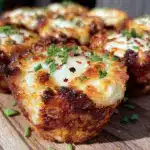 crispy chickpea and cheese snack cups - featured image