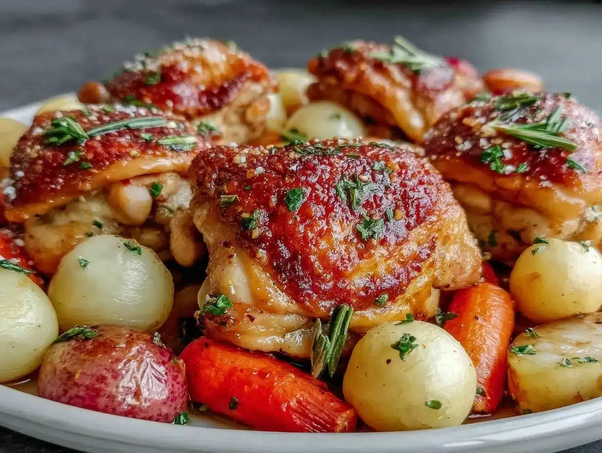 crispy one-pan chicken thighs preparation steps