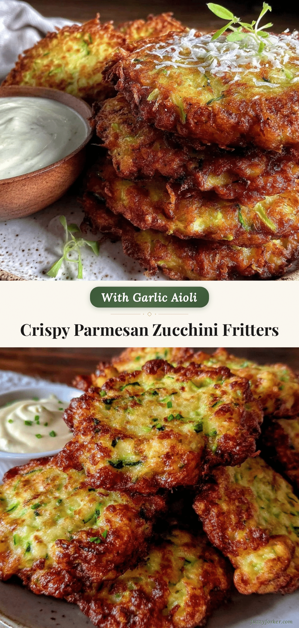 crispy parmesan zucchini fritters recipe