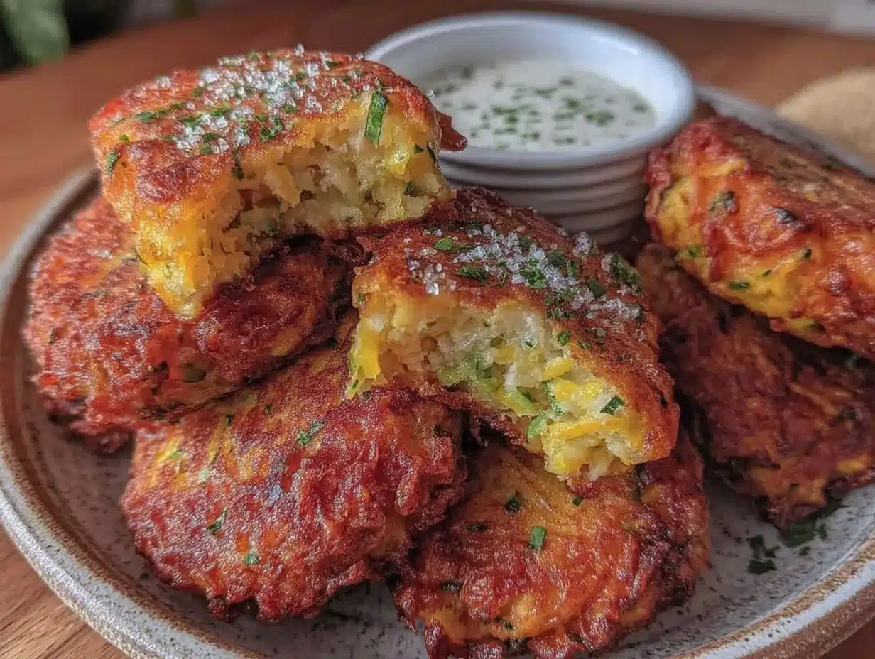 crispy zucchini fritters preparation steps