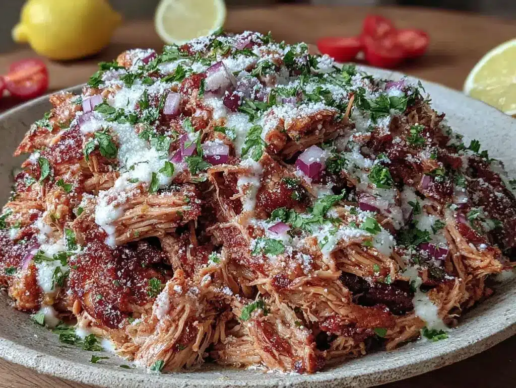 crockpot shredded chicken recipe - featured image