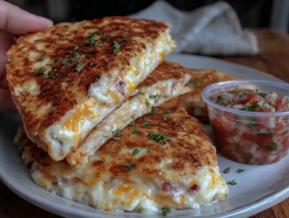 easy cheesy picky eater lunchbox quesadilla preparation steps