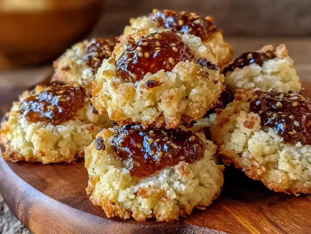 fig jam thumbprint cookies preparation steps