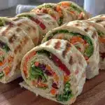 Fresh Crunchy Veggie Pinwheel Wraps - featured image