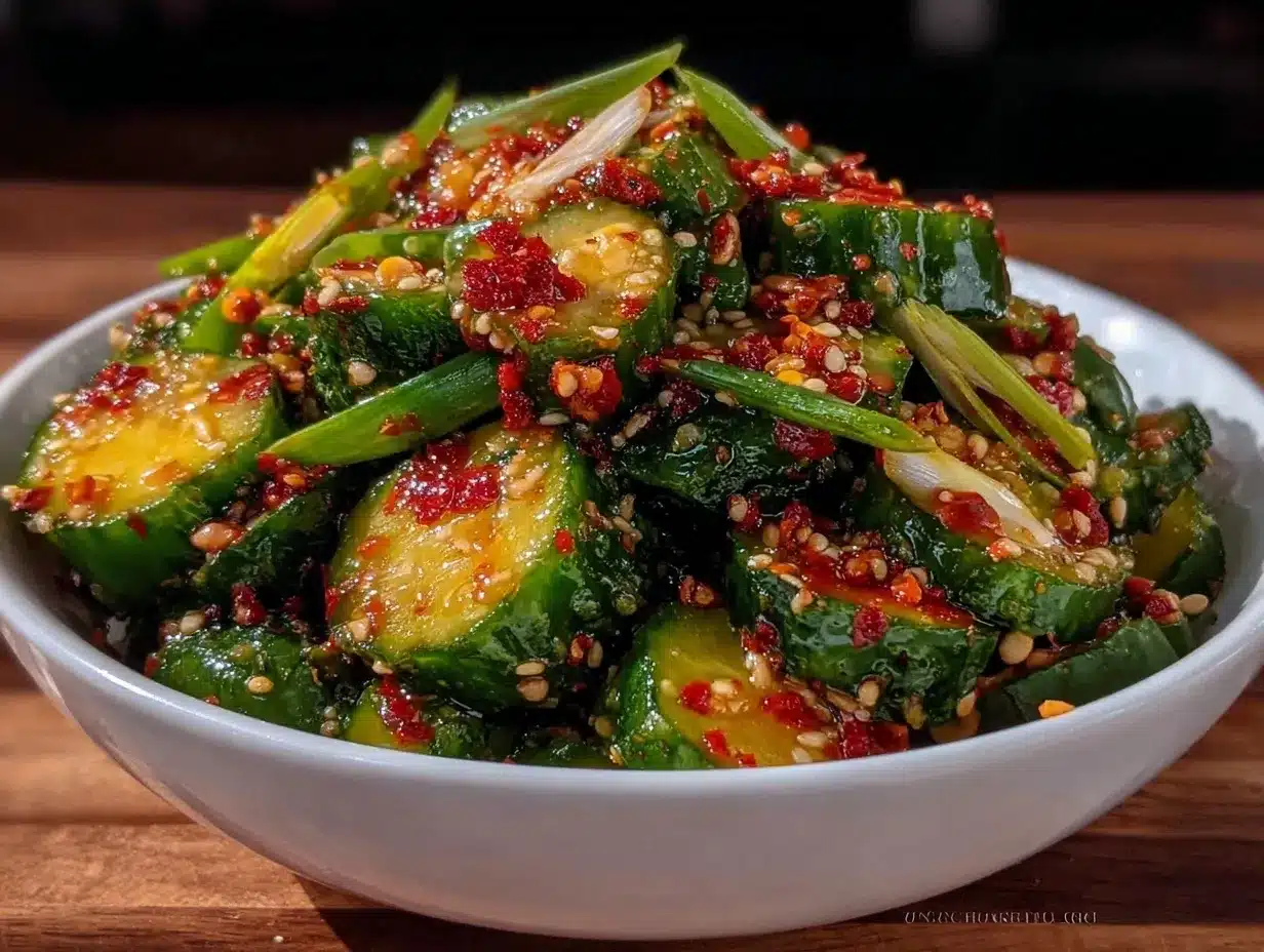 fresh korean cucumber salad preparation steps