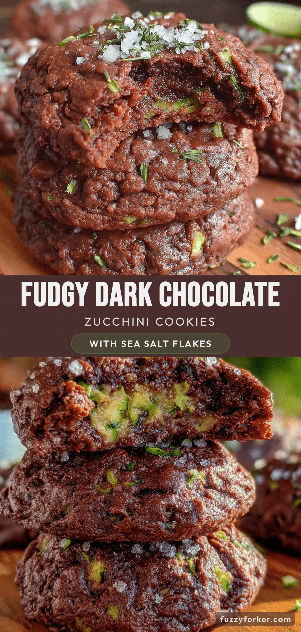 fudgy dark chocolate zucchini cookies recipe