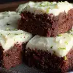 fudgy zucchini brownie bars - featured image