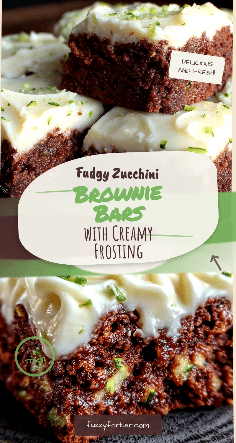 fudgy zucchini brownie bars recipe