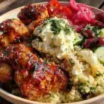 Greek chicken bowl meal prep - featured image