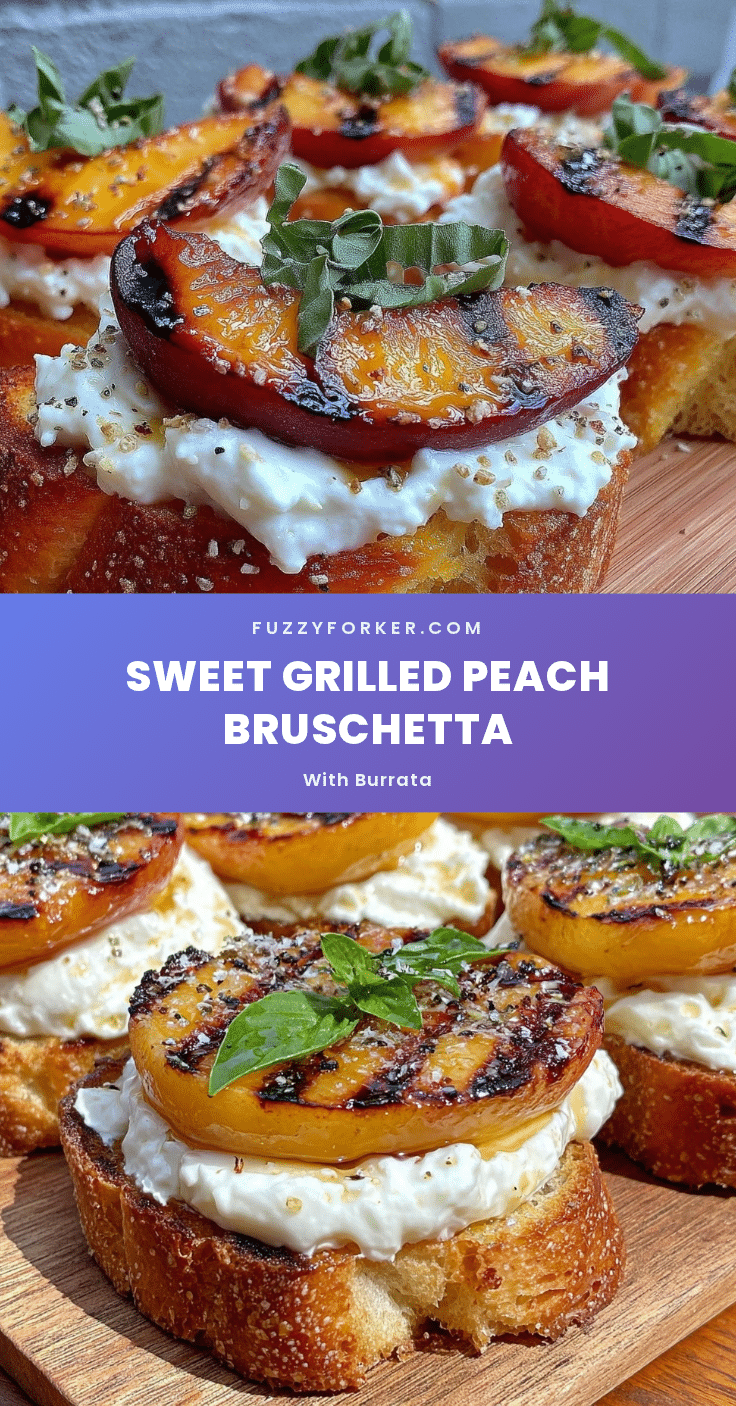 grilled peach bruschetta recipe