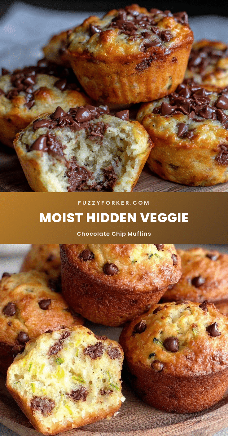 healthy hidden veggie chocolate chip muffins recipe