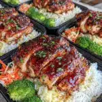 high-protein teriyaki chicken meal prep - featured image
