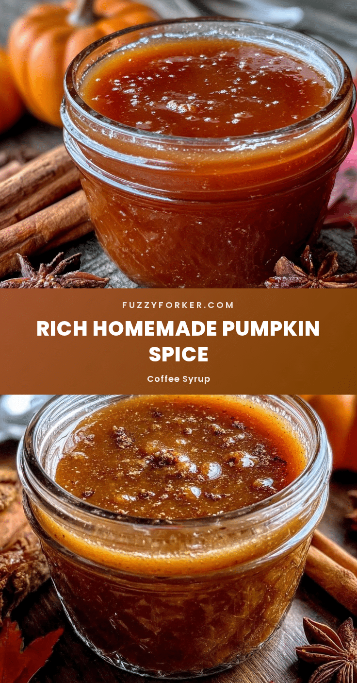 homemade pumpkin spice syrup recipe